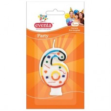 Свечка для торта EVENTA Цифра 6 (39100800)