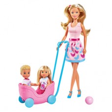 Игровой набор Steffi & Evi Love Прогулка двойни Штеффи, Эви и Тимми (5733229) Игровой набор Steffi & Evi Love Прогулка двойни Штеффи, Эви и Тимми (5733229)