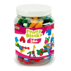Конструктор Wader Funny blocks 24 элемента (41940) Конструктор Wader Funny blocks 24 элемента (41940)