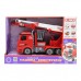 Конструктор Funky toys Пожарная машина с выдвижной стрелой и эффектами 1:12 (FT61113)