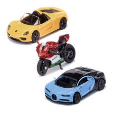 Игровой набор Siku Спорткары и мотоцикл (6313) Игровой набор Siku Спорткары и мотоцикл (6313)