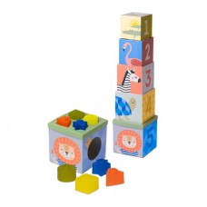 Сортер-пирамидка Taf toys Саванна Кубики Африка (12725) Сортер-пирамидка Taf toys Саванна Кубики Африка (12725)