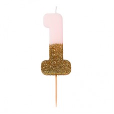 Свечка для торта Talking tables Цифра 1 розовая (BDAY-CANDLE-1) Свечка для торта Talking tables Цифра 1 розовая (BDAY-CANDLE-1)