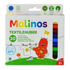 Фломастеры Malinos T-Shirtzauber для ткани 10 цветов (MA-300010) Фломастеры Malinos T-Shirtzauber для ткани 10 цветов (MA-300010)
