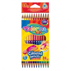 Карандаши цветные треугольные Colorino двусторонние 12 шт и 24 цвета (33046PTR) Карандаши цветные треугольные Colorino двусторонние 12 шт и 24 цвета (33046PTR)