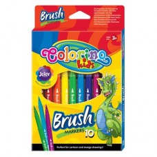 Фломастеры Colorino Brush 10 цветов 10 шт (65610PTR) Фломастеры Colorino Brush 10 цветов 10 шт (65610PTR)