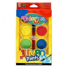 Краски акварельные Colorino Jumbo 8 цветов и кисточка (32612PTR) Краски акварельные Colorino Jumbo 8 цветов и кисточка (32612PTR)