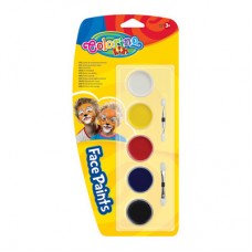 Краска для лица таблетки Colorino 5 цветов (15950PTR) Краска для лица таблетки Colorino 5 цветов (15950PTR)