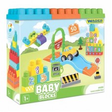 Конструктор Wader Baby blocks Мои первые кубики 50 элементов (41450)