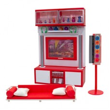 Кукольная мебель Qun feng toys Современная комната-2 красная с эффектами (26236) Кукольная мебель Qun feng toys Современная комната-2 красная с эффектами (26236)