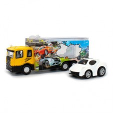 Автотранспортер Funky Toys Быстрое перевозки 1:60 с белой машинкой (FT61050) Автотранспортер Funky Toys Быстрое перевозки 1:60 с белой машинкой (FT61050)