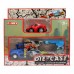 Автотранспортер Funky Toys Быстрое перевозки 1:60 с красной машинкой (FT61054)