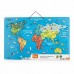 Пазл магнитный Viga Toys Карта мира с маркерной доской на украинском (44508)
