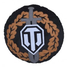 Подушка Wargaming World of tanks Награда воина черно-коричневая круглая (WG043330) Подушка Wargaming World of tanks Награда воина черно-коричневая круглая (WG043330)