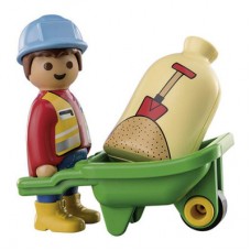 Конструктор Playmobil 1.2.3 Строитель с тачкой (70409) Конструктор Playmobil 1.2.3 Строитель с тачкой (70409)