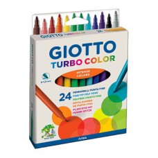 Фломастеры Fila Giotto Turbo color 24 цвета коробка (071500) Фломастеры Fila Giotto Turbo color 24 цвета коробка (071500)