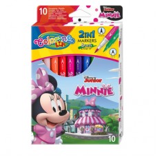 Фломастеры Colorino Disney Минни Маус 10 цветов двусторонние (90669PTR) Фломастеры Colorino Disney Минни Маус 10 цветов двусторонние (90669PTR)