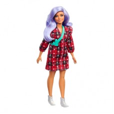 Кукла Barbie Fashionistas С лавандовыми волосами в красном платье в клетку (FBR37/GRB49) Кукла Barbie Fashionistas С лавандовыми волосами в красном платье в клетку (FBR37/GRB49)