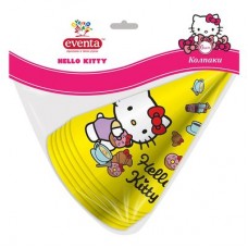 Колпаки бумажные EVENTA Hello Kitty 13 см 6 шт (39300700)