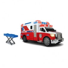 Машинка Dickie toys Action Скорая помощь с носилками со светом и звуком (3308381)