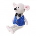 Мягкая игрушка Maxi toys Мышонок Бантик в блестящей жилетке 21 см (2024404)