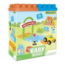Конструктор Wader Baby blocks Мои первые кубики 30 элементов (41440)