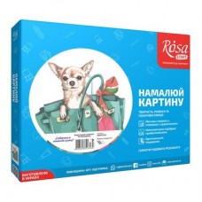 Набор для рисования Rosa Собачка в женской сумочке живопись по номерам (N00013224) Набор для рисования Rosa Собачка в женской сумочке живопись по номерам (N00013224)