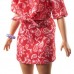 Кукла Barbie Fashionistas в красном платье в турецкий огурец (GHW65) Кукла Barbie Fashionistas в красном платье в турецкий огурец (GHW65)