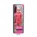 Кукла Barbie Fashionistas в красном платье в турецкий огурец (GHW65) Кукла Barbie Fashionistas в красном платье в турецкий огурец (GHW65)