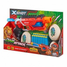 Скорострельный бластер X-Shot Dino Striker с аксессуарами и 16 патронами (4860) Скорострельный бластер X-Shot Dino Striker с аксессуарами и 16 патронами (4860)