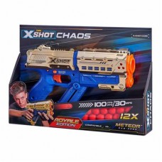 Скорострельный бластер X-Shot Excel Chaos Golden Meteor с 12 шариками (36415Z) Скорострельный бластер X-Shot Excel Chaos Golden Meteor с 12 шариками (36415Z)
