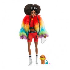 Кукла Barbie Extra в накидке радужной расцветки (GVR04) Кукла Barbie Extra в накидке радужной расцветки (GVR04)