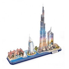 Трехмерный пазл CubicFun City line Дубай с LED-подсветкой (L523h) Трехмерный пазл CubicFun City line Дубай с LED-подсветкой (L523h)
