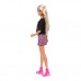 Кукла Barbie Fashionistas блондинка в черной футболке и юбке с леопардовым принтом (FBR37/GRB47) Кукла Barbie Fashionistas блондинка в черной футболке и юбке с леопардовым принтом (FBR37/GRB47)