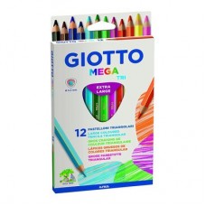 Карандаши цветные Fila Giotto Mega tri 12 цветов (220600) Карандаши цветные Fila Giotto Mega tri 12 цветов (220600)