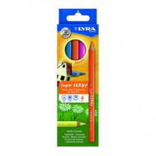 Карандаши цветные Fila Lyra Super ferby neon макси 6 цветов (L3721063) Карандаши цветные Fila Lyra Super ferby neon макси 6 цветов (L3721063)