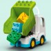 Конструктор LEGO DUPLO Мусоровоз и контейнеры для раздельного сбора мусора (10945)