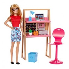 Набор мебели Barbie Офис с куклой (DVX51/DVX52) Набор мебели Barbie Офис с куклой (DVX51/DVX52)