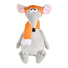 Мягкая игрушка Maxi toys Мышонок Чииз с оранжевым шарфом и шапочкой 24 см (2024408) Мягкая игрушка Maxi toys Мышонок Чииз с оранжевым шарфом и шапочкой 24 см (2024408)