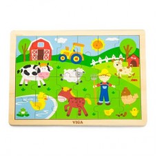 Пазл Viga Toys Ферма 24 элемента (50197)