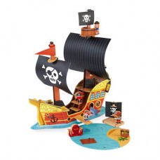 Игровой набор Janod Корабль пиратов 3D (J08579) Игровой набор Janod Корабль пиратов 3D (J08579)