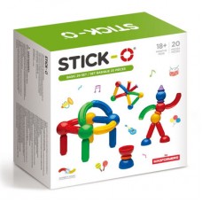 Магнитный конструктор Stick-O Базовый набор 20 элементов (901002) Магнитный конструктор Stick-O Базовый набор 20 элементов (901002)