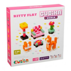 Деревянный конструктор Cubika World Кошкин дом 200 элементов (15313)