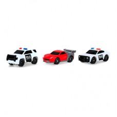 Набор машинок Micro Machines W3 Полицейская погоня 3 штуки (MMW0193) Набор машинок Micro Machines W3 Полицейская погоня 3 штуки (MMW0193)