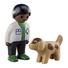 Конструктор Playmobil 1.2.3 Ветеринар с собакой (70407) Конструктор Playmobil 1.2.3 Ветеринар с собакой (70407)