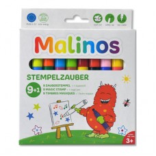 Штампы Malinos Stempelzauber 9 плюс 1 9 цветов с волшебным фломастером (MA-300008) Штампы Malinos Stempelzauber 9 плюс 1 9 цветов с волшебным фломастером (MA-300008)