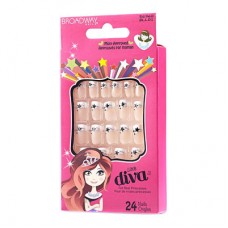 Набор накладных ногтей Kiss серии Little Diva Голливуд (BLL01) Набор накладных ногтей Kiss серии Little Diva Голливуд (BLL01)