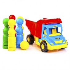 Машинка Грузовик с кеглями Wader Multi truck (39220) Машинка Грузовик с кеглями Wader Multi truck (39220)