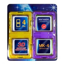 Магнитный конструктор МАГНИКОН Прямоугольник 4 шт (MK-4-ПР) Магнитный конструктор МАГНИКОН Прямоугольник 4 шт (MK-4-ПР)