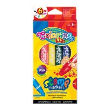 Фломастеры Colorino 6 цветов двусторонние со штампиком (36122PTR) Фломастеры Colorino 6 цветов двусторонние со штампиком (36122PTR)